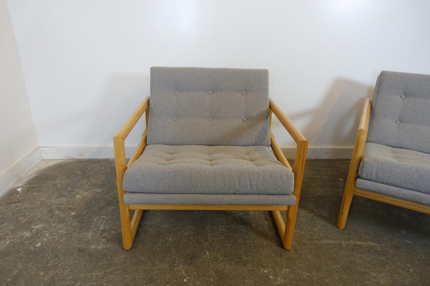 Mid Century Modern Inspired Club Chairs - A Pair