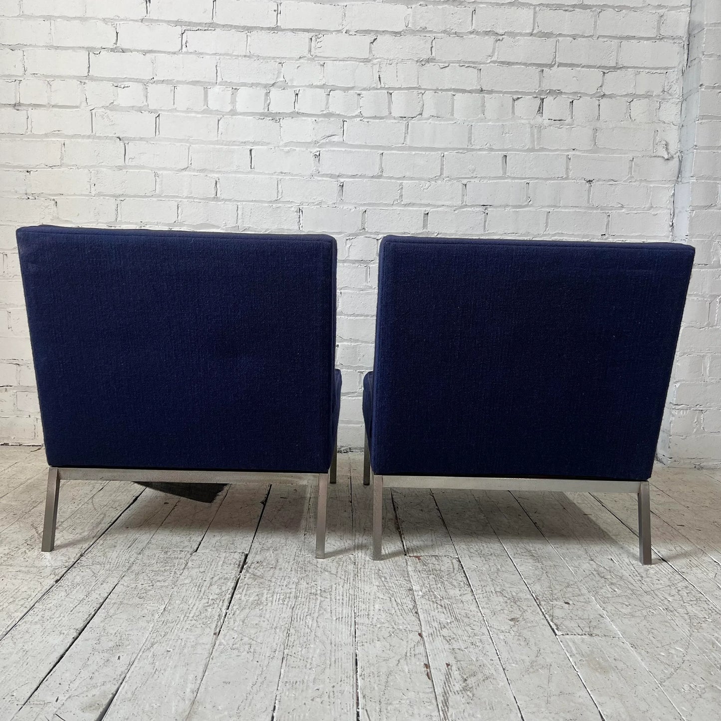 Pair of Florence Knoll Slipper Chairs