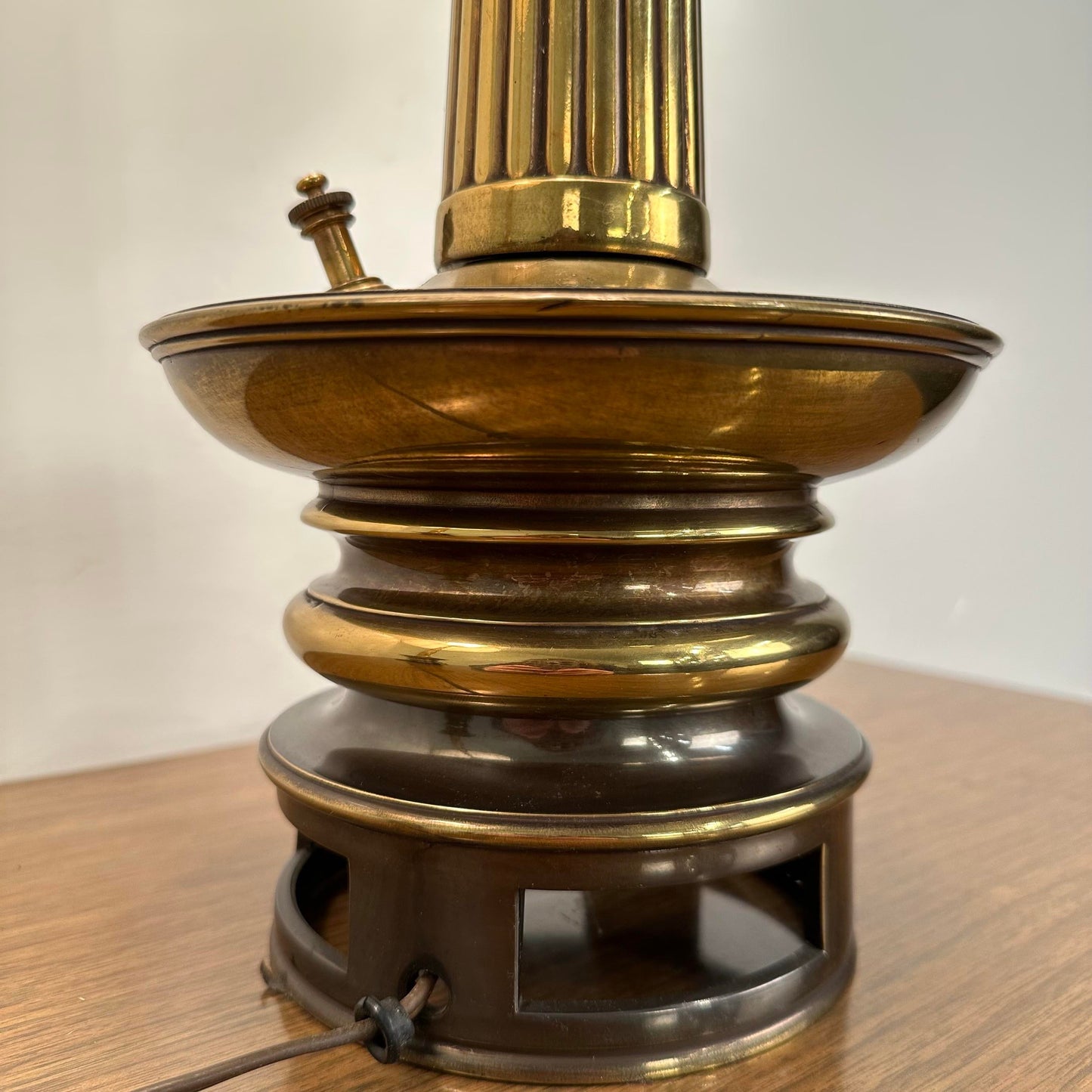 Mid Century Modern Pair of Brass Stiffel Table Lamps