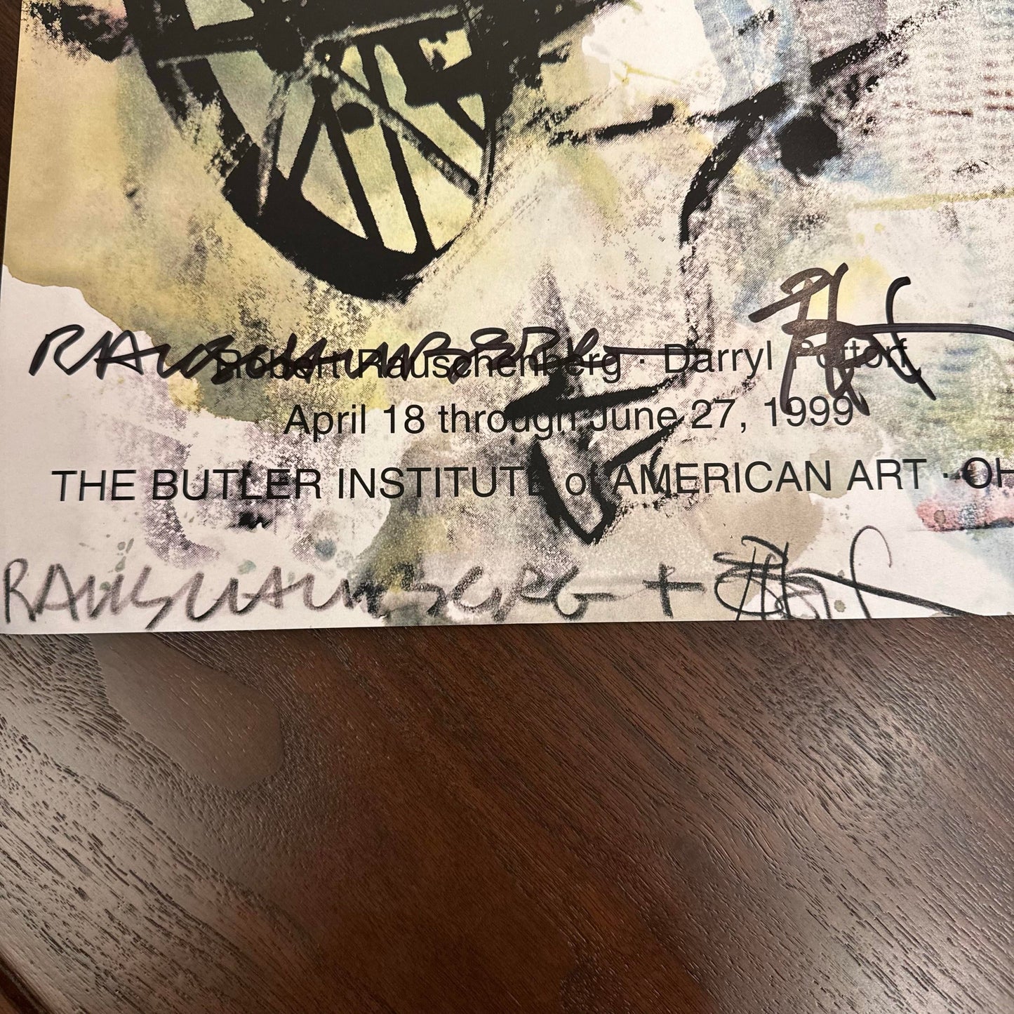 Darryl Pottorf & Robert Rauschenberg Exhibition Butler Institute of American Art 1999 Signed