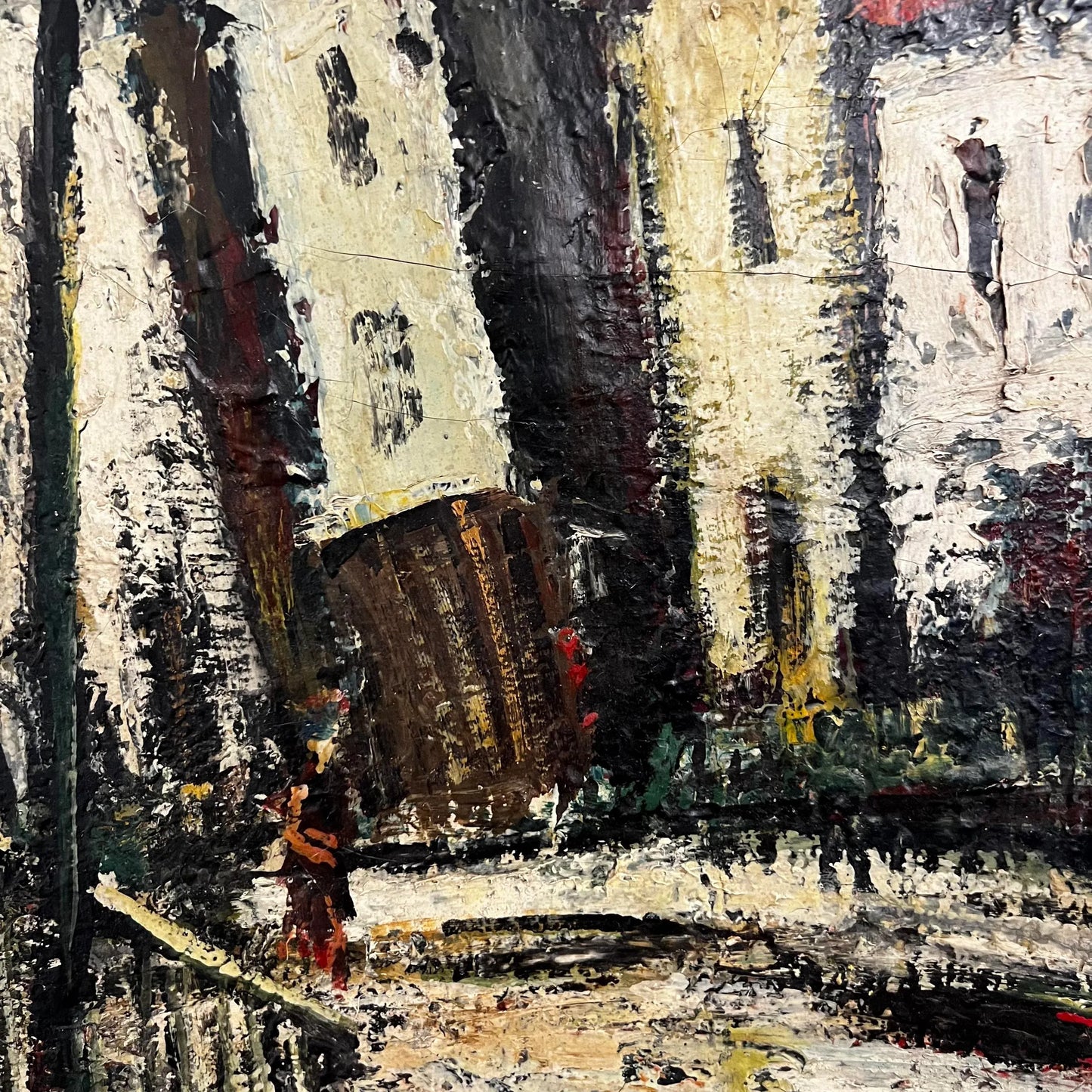 George Vausser Cityscape Painting Signed