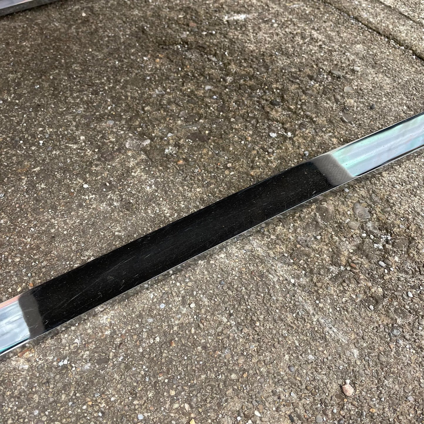 Pair of 1980’s Chrome Base Lounge Chairs Cantilevered