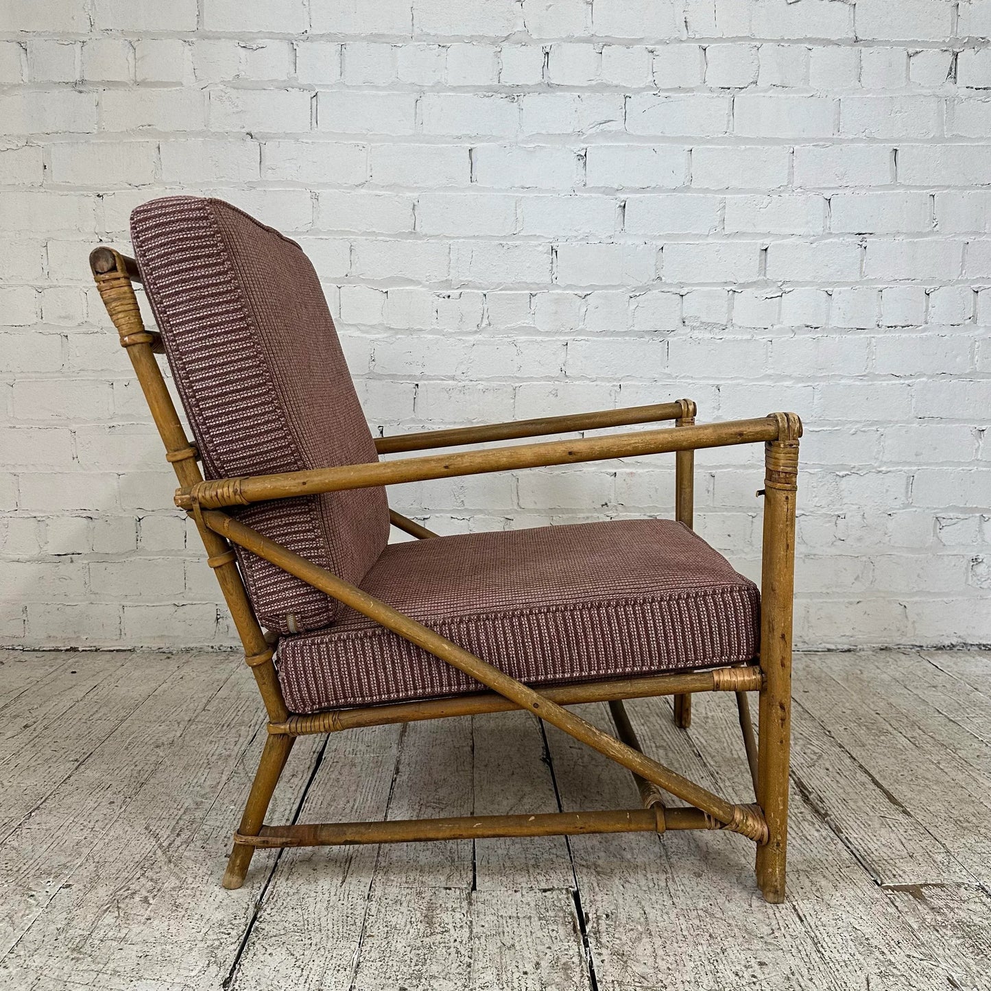 Mid Century Modern Heywood Wakefield Bamboo Lounge Chair