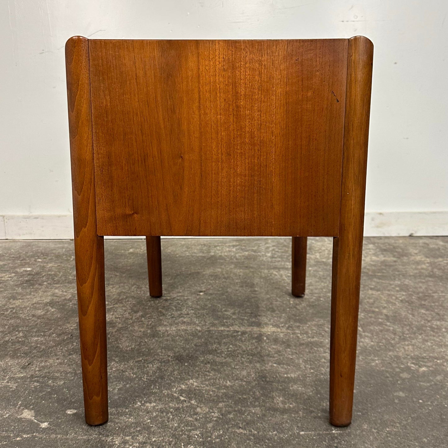 Walnut Nightstand End Table by Barney Flagg for Drexel Parallel