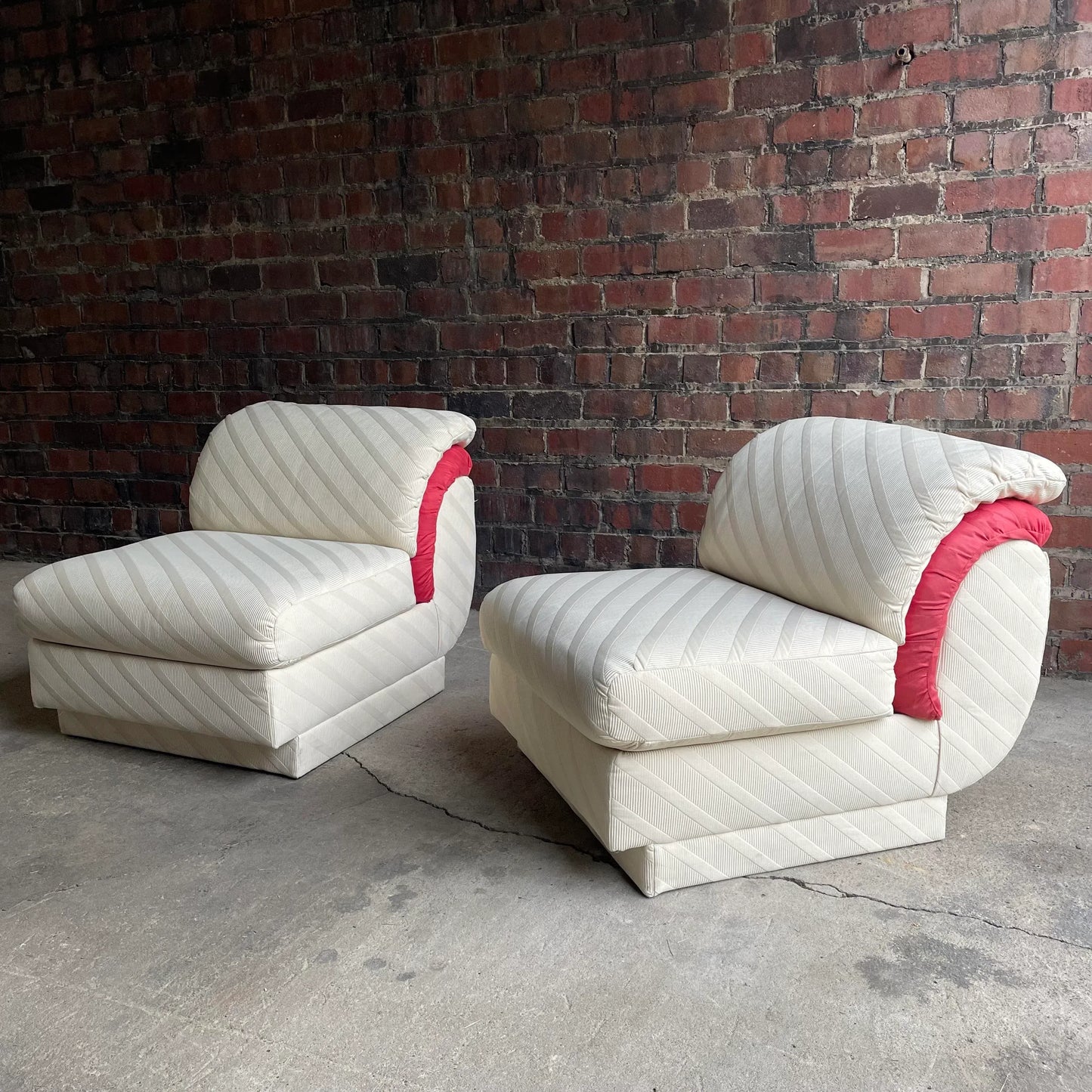 Vintage Comfort Designs Inc. By Adrian Pearsall Slipper Chairs - a Pair
