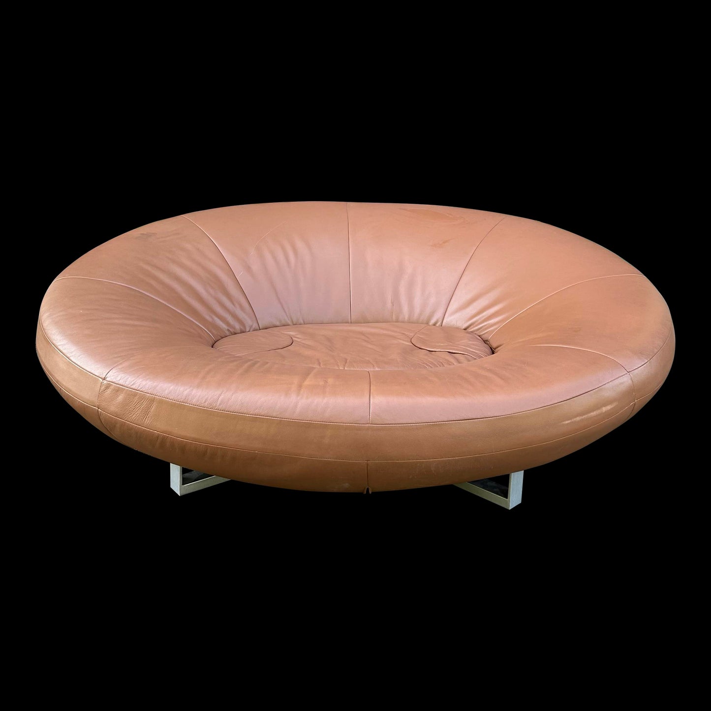 De Sede Leather Circular Ufo Love Seat Sofa Model Ds 152