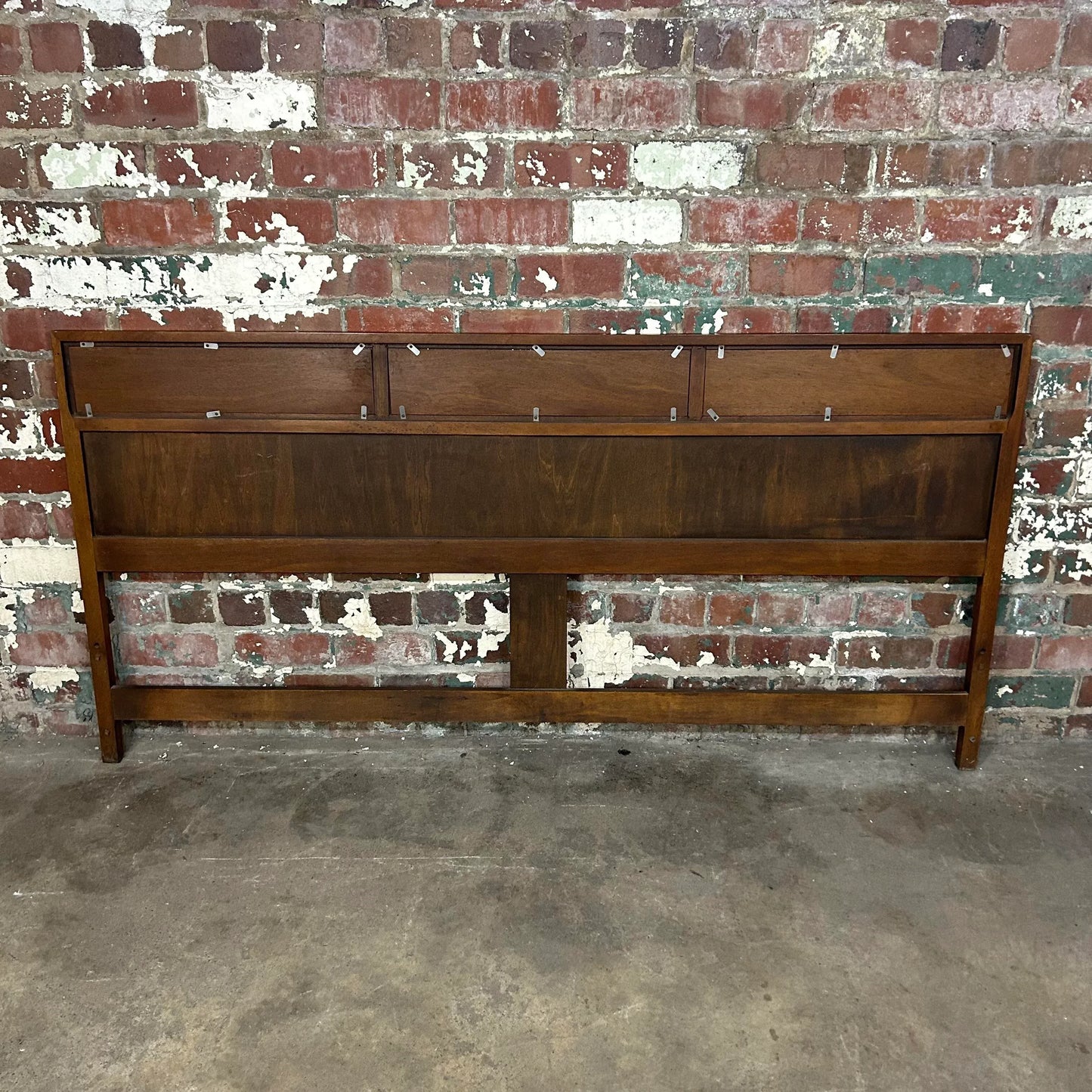Mid Century Modern King Size Headboard With Reversible Panels