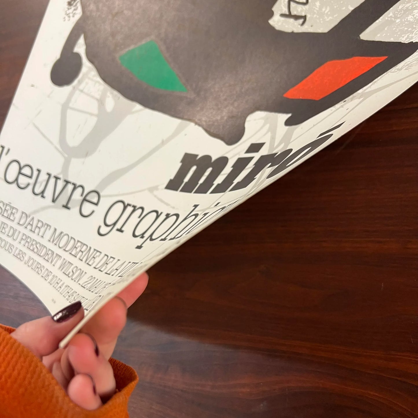 Original Joan Miró Stone Lithograph 1974