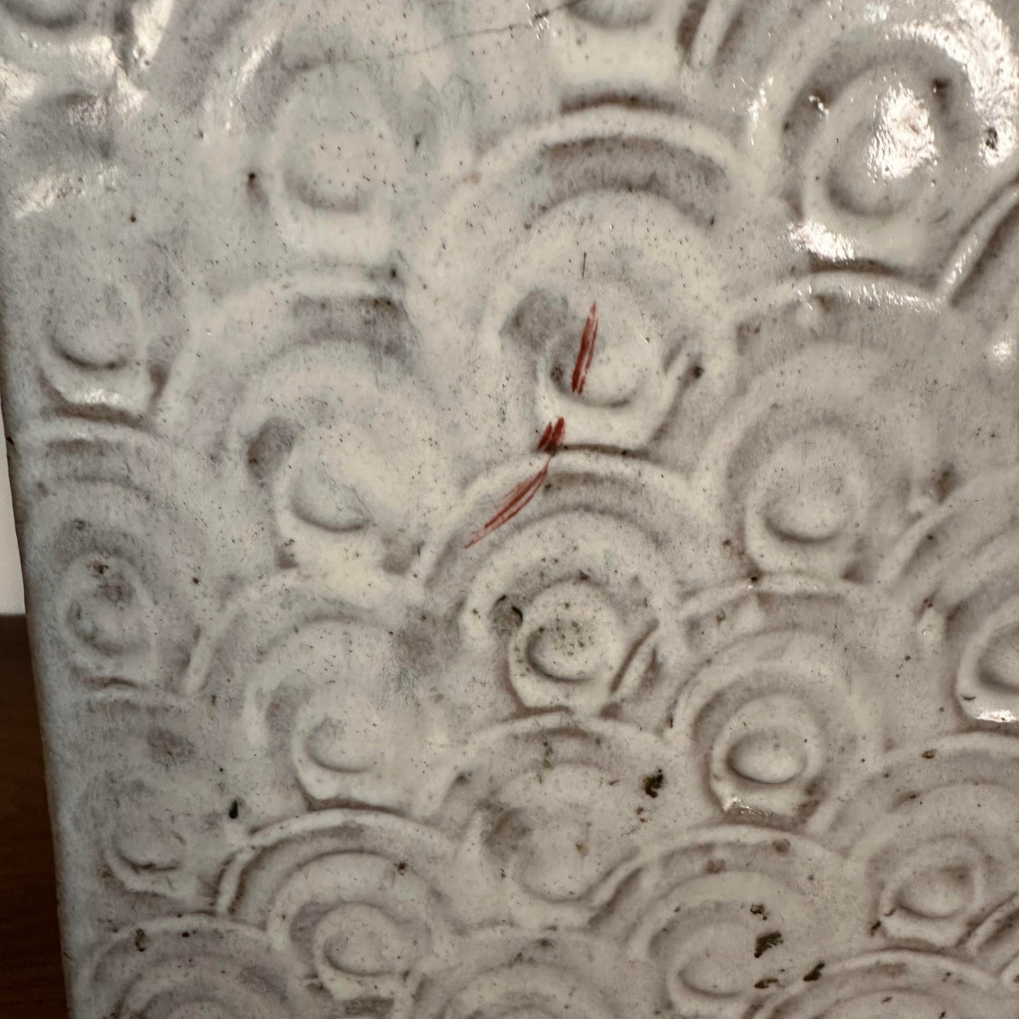 Large Slab-Made Ceramic Floor Vessel Signed