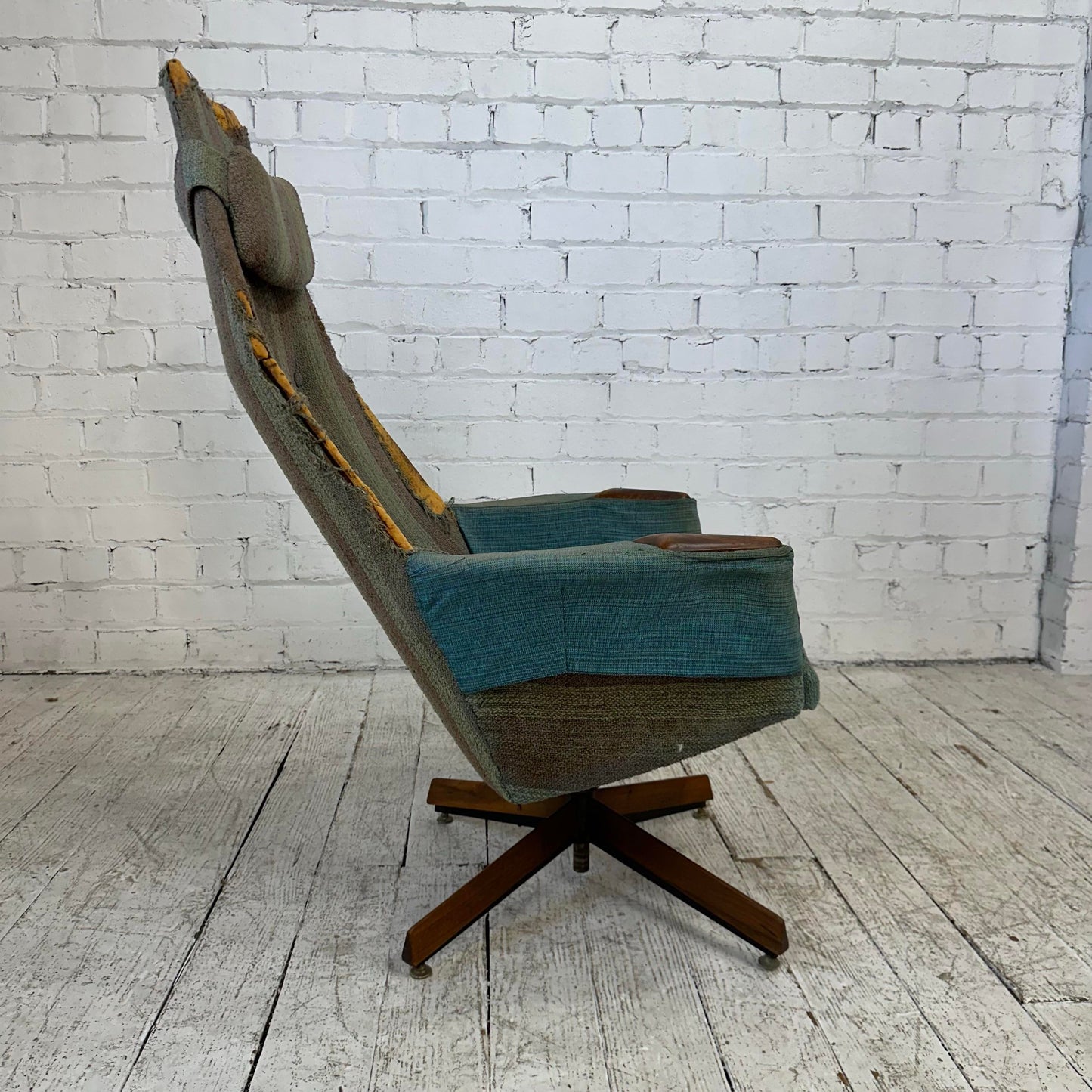 Adrian Pearsall Tall Back Swivel Chair for Craft Associates