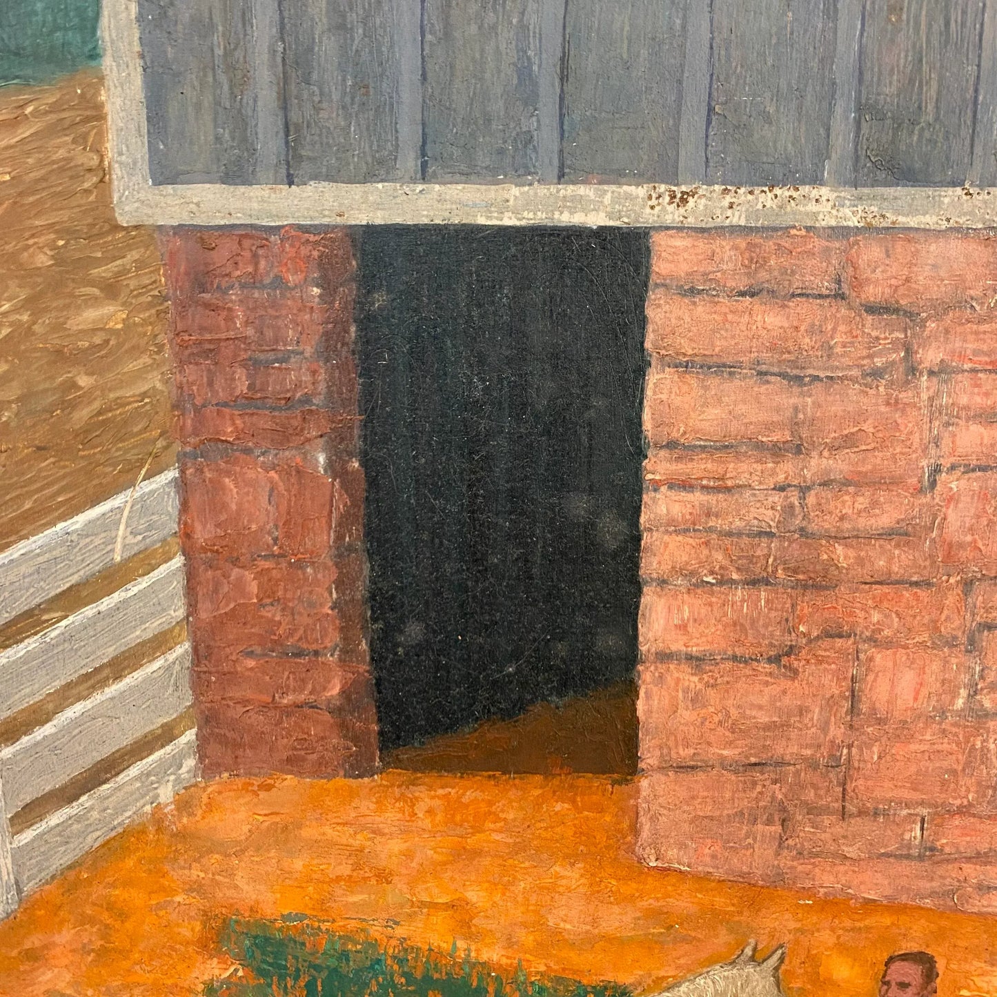 “The Barn” Painting on Panel by Kenneth Evett Kraushaar Gallery Ny