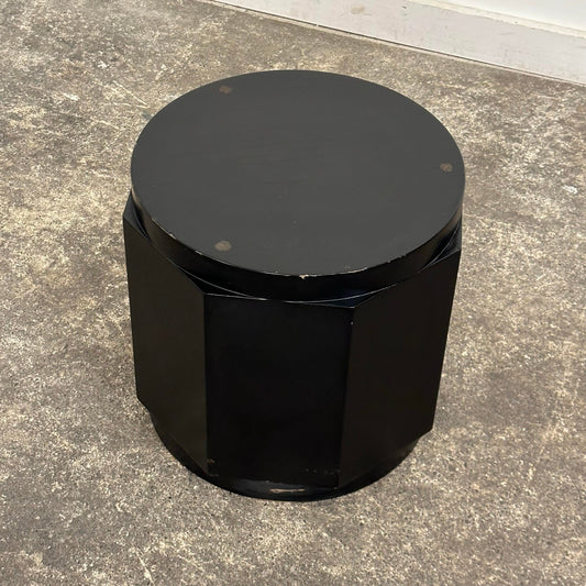 Dunbar Pedestal-Style Geometric Side Table