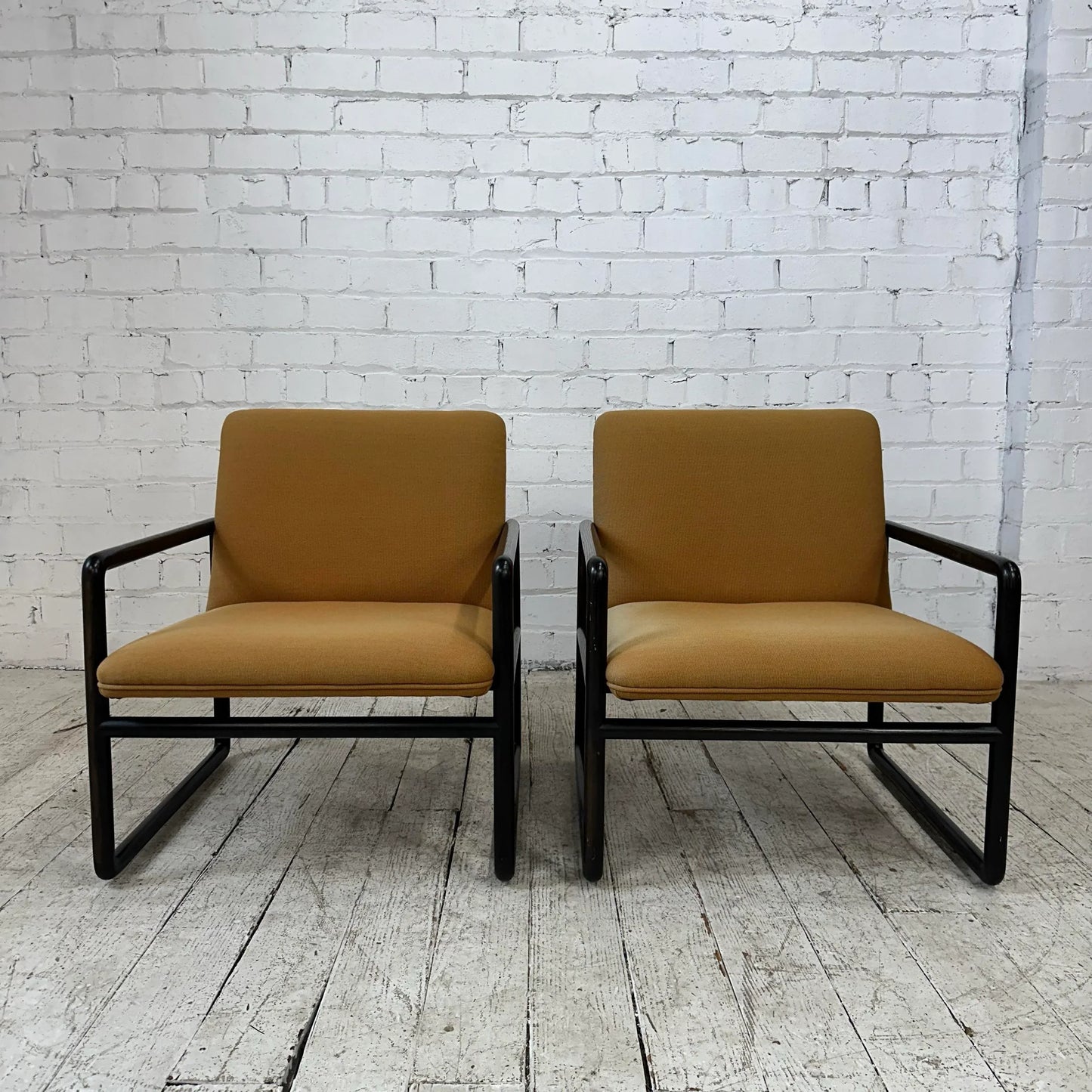 Ward Bennett Open Arm Lounge Chair Brickel & Associates Model 1226