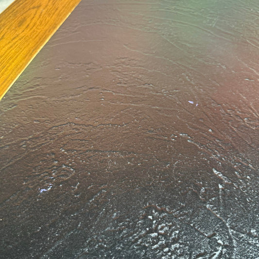 Ranch Oak Hexagonal Faux Slate Coffee Table