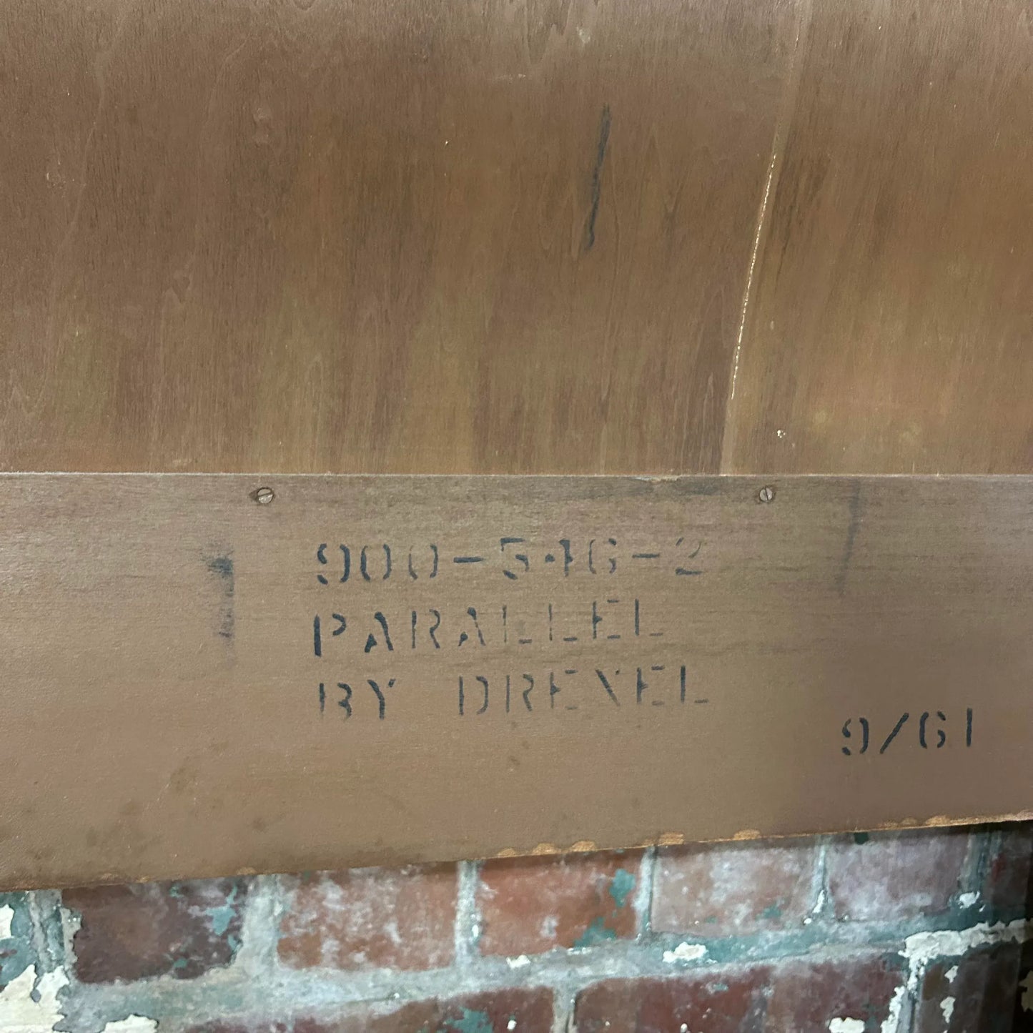 Mid Century Modern Caned King Size Headboard by Drexel Parallel