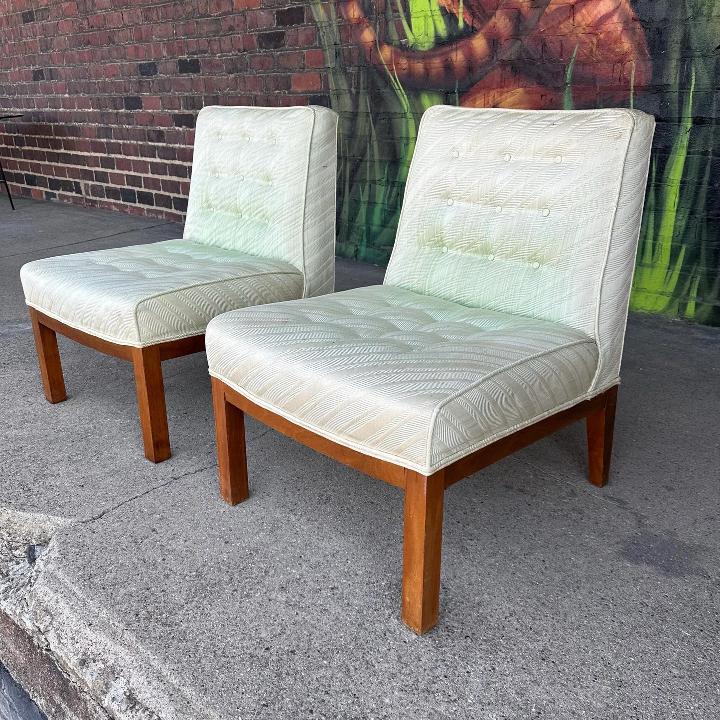 Pair of Dunbar-Style Slipper Side Chairs