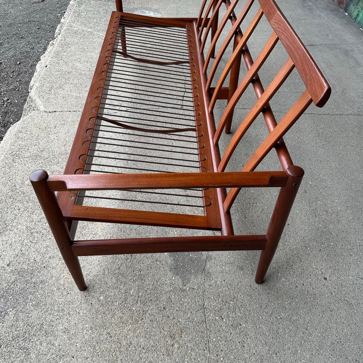 Borge Jensen Danish Modern Teak Sofa Reupholstered Cushions