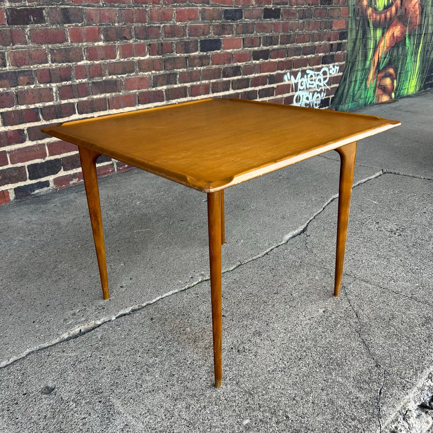 Mid Century Modern Walnut Game Table by Erik Christensen for Selig