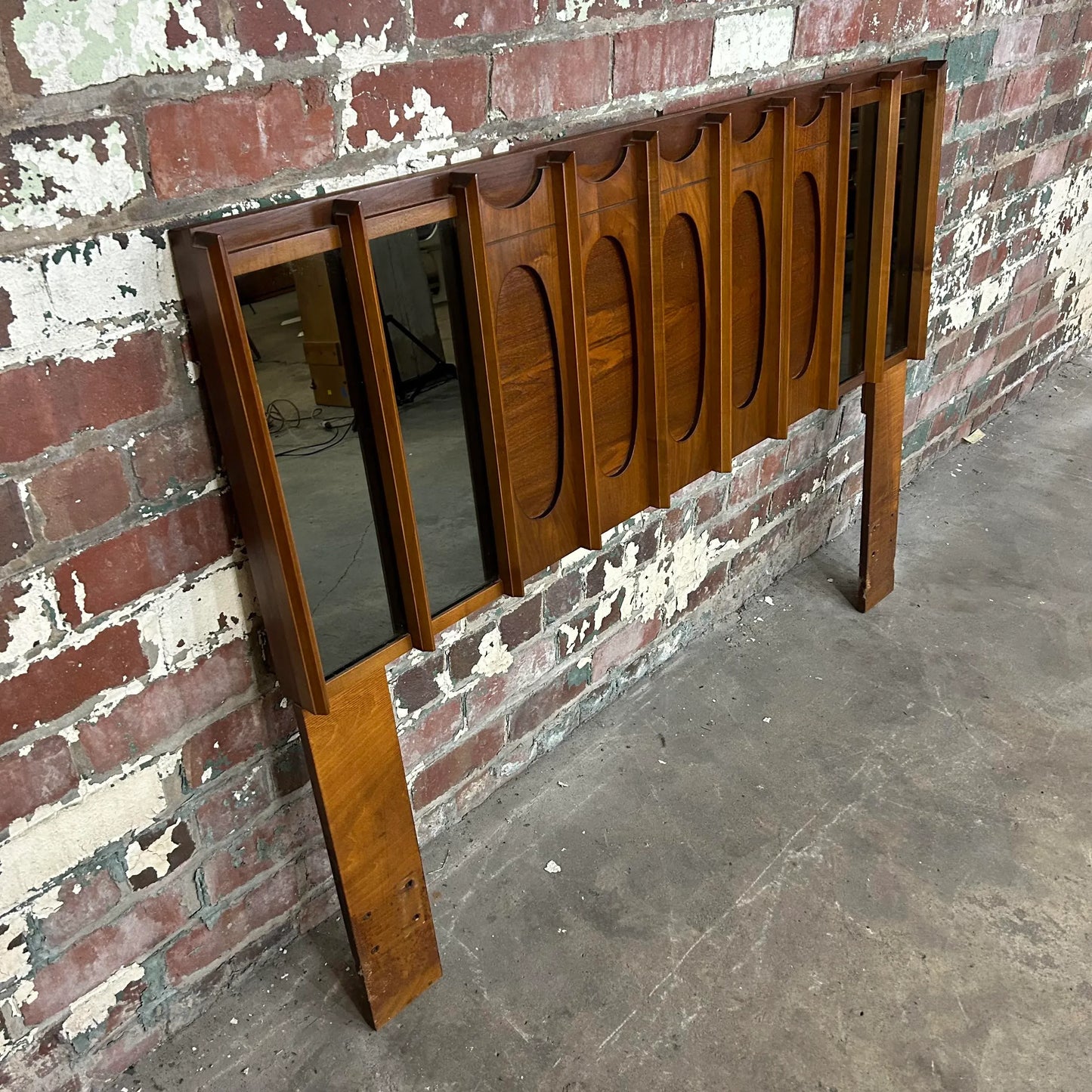 Brutalist Tabago Full Headboard With Mirrors.