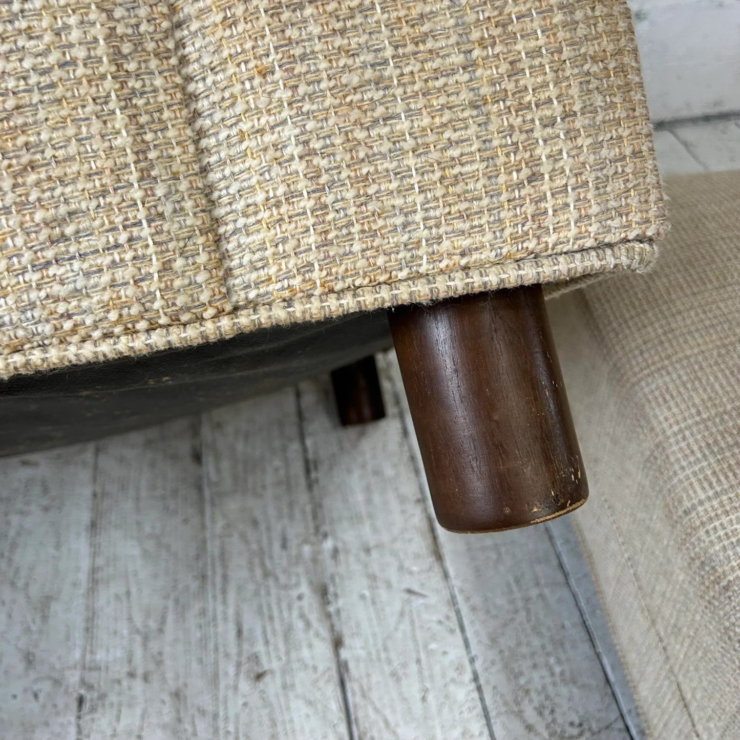 Mid Century Modern Lounge Chair With Ottoman Selig Needs Recovered