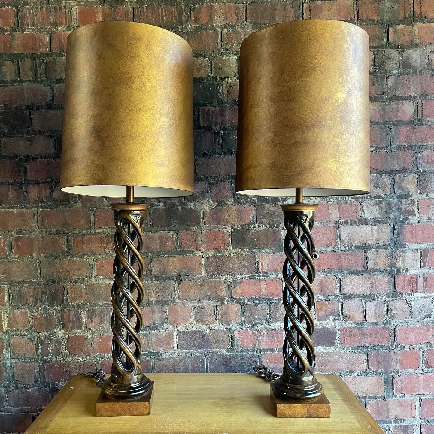 Pair of Fredrick Cooper for James Mont Lamps