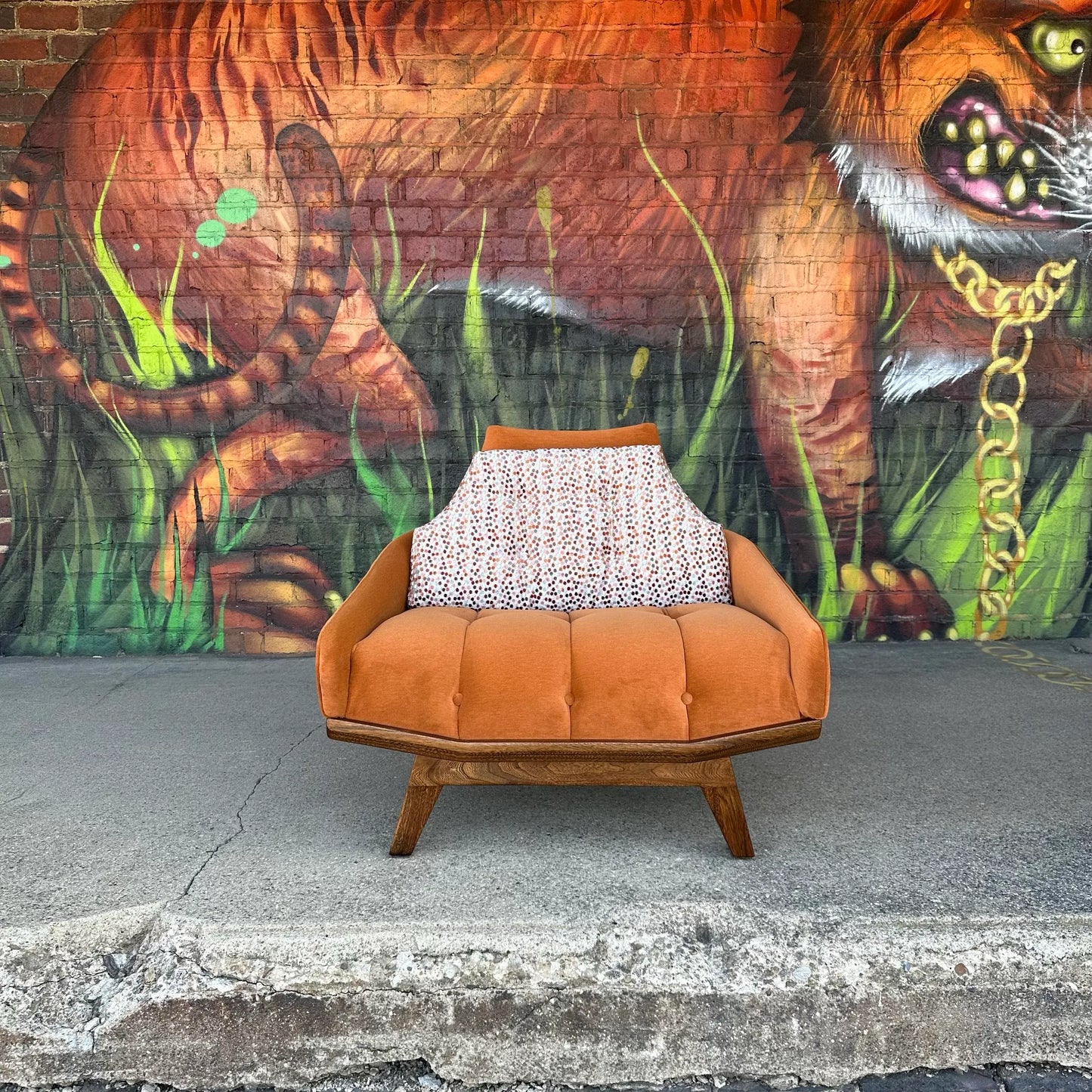 Mid-Century Modern Pearsall Style Lounge Chair Custom Reupholstered
