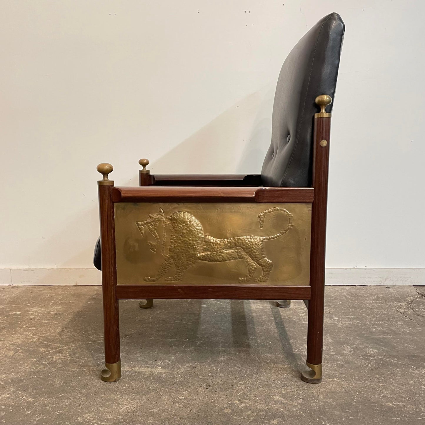 Mid Century Modern Ib Kofod-Larsen King Solomon Chair