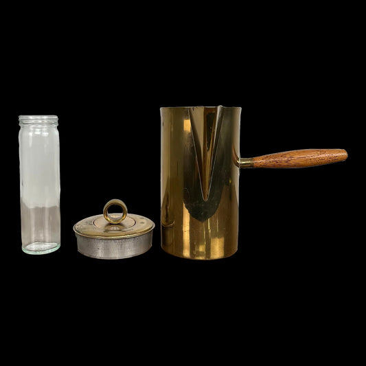 “El Dorado” by Georges Briard for English Sliver Pitcher Brass Plated Silver