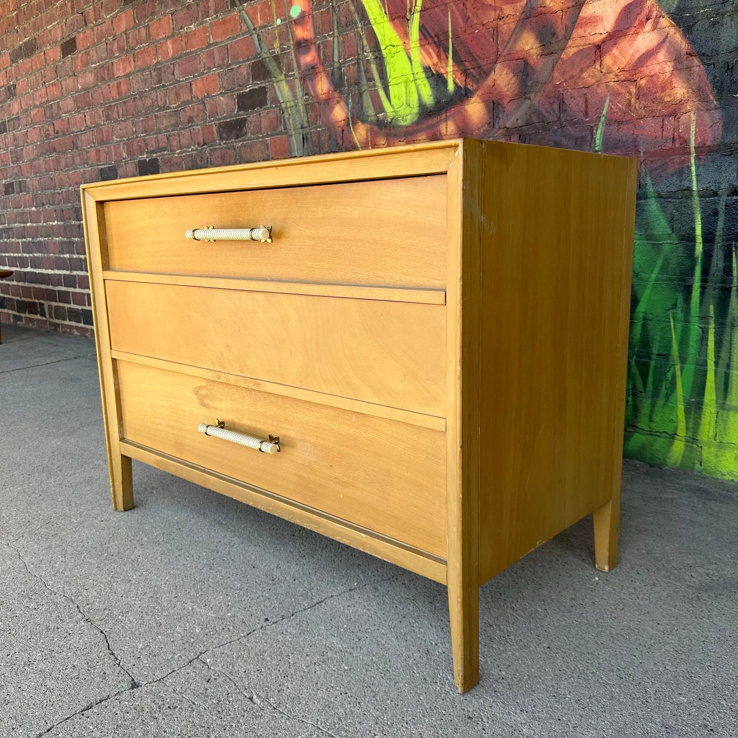 Widdicomb Low Chest of Drawers Bleached Mahogany