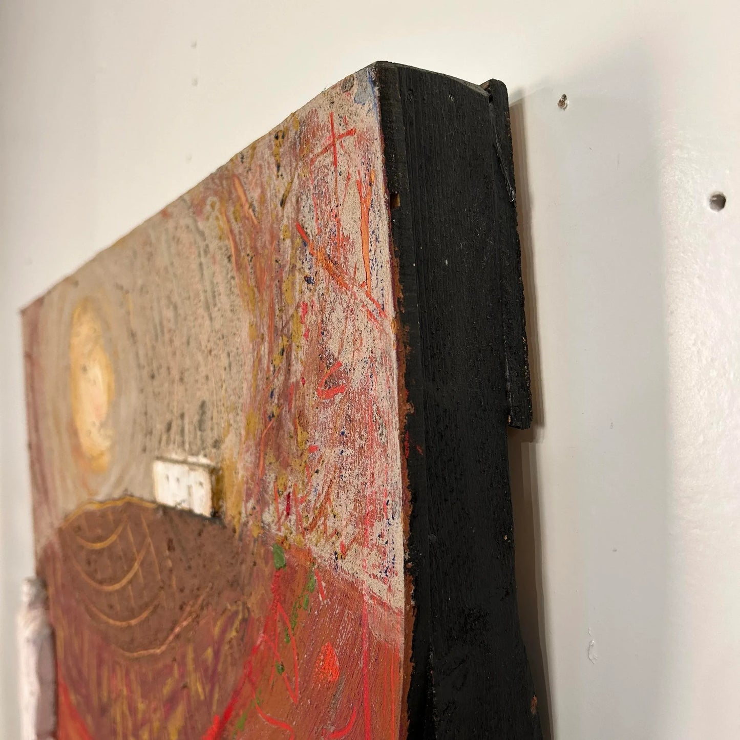 “Joe’s Doing Alright Now” J. Boomer Mixed Media Sculpture Painting 1989