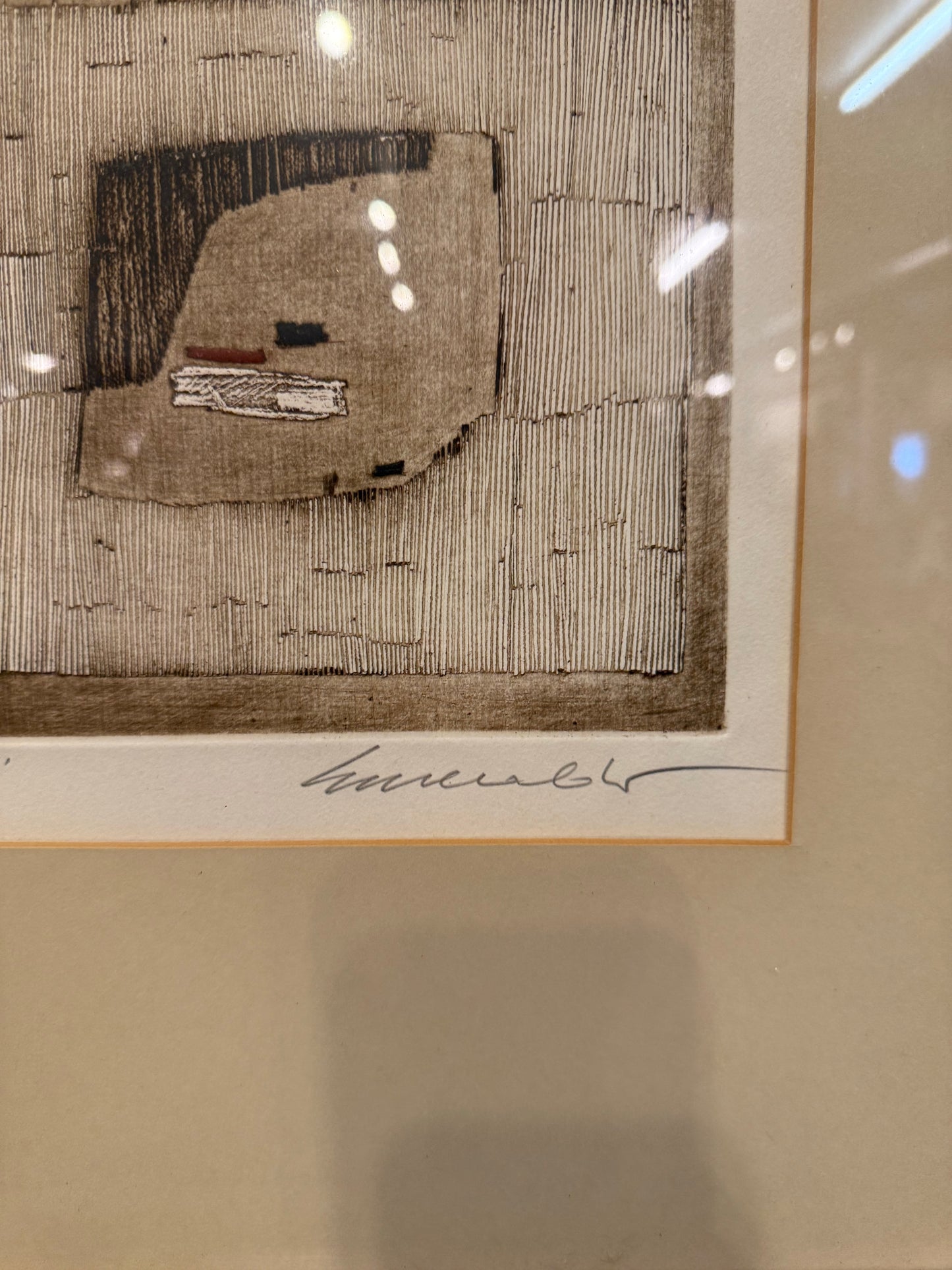 Abstract Print Signed