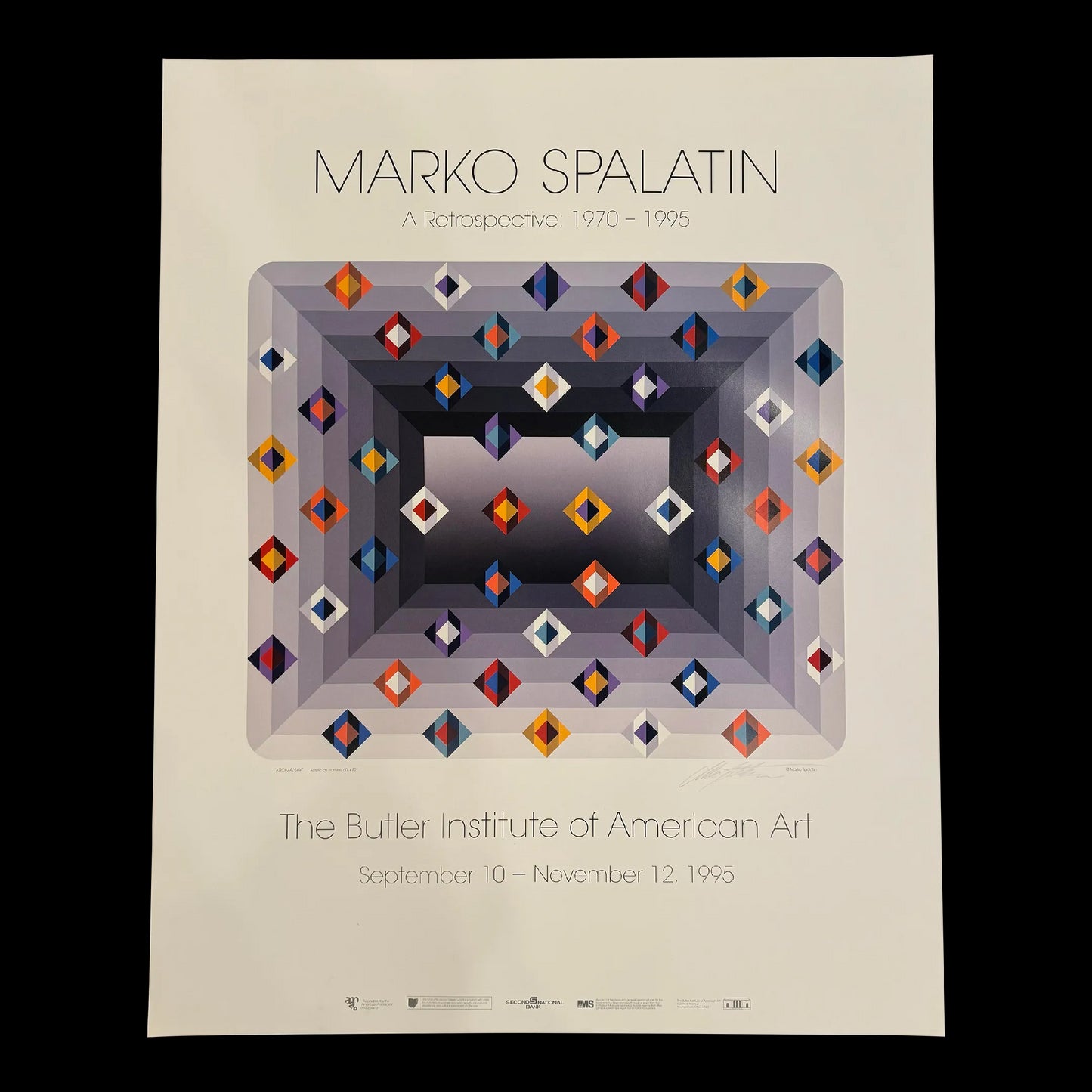 Marko Spalatin Retrospective Print Butler Institute of American Art 1995 Signed