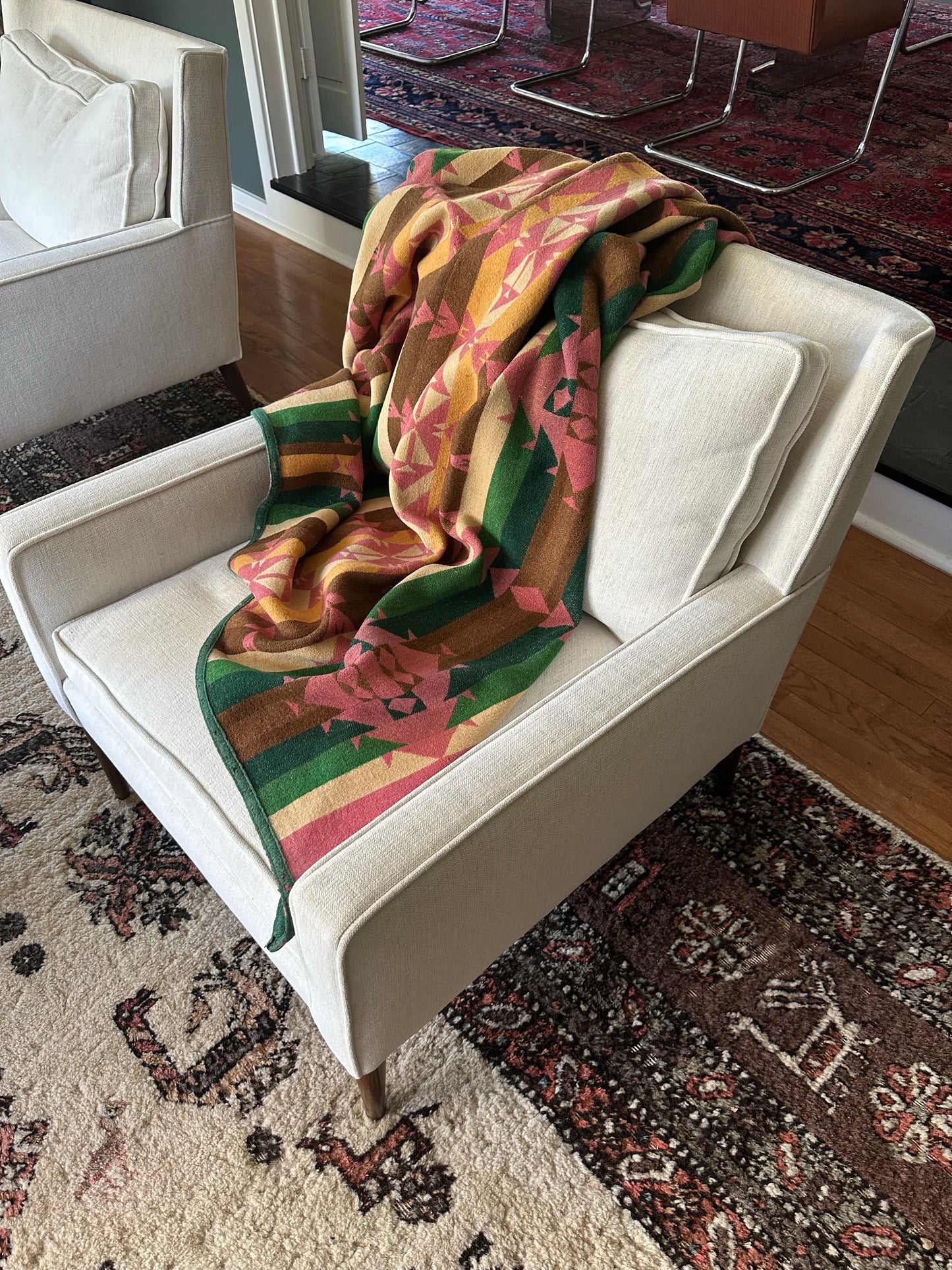 Early Pendleton Indian Trade Blanket Very Rare