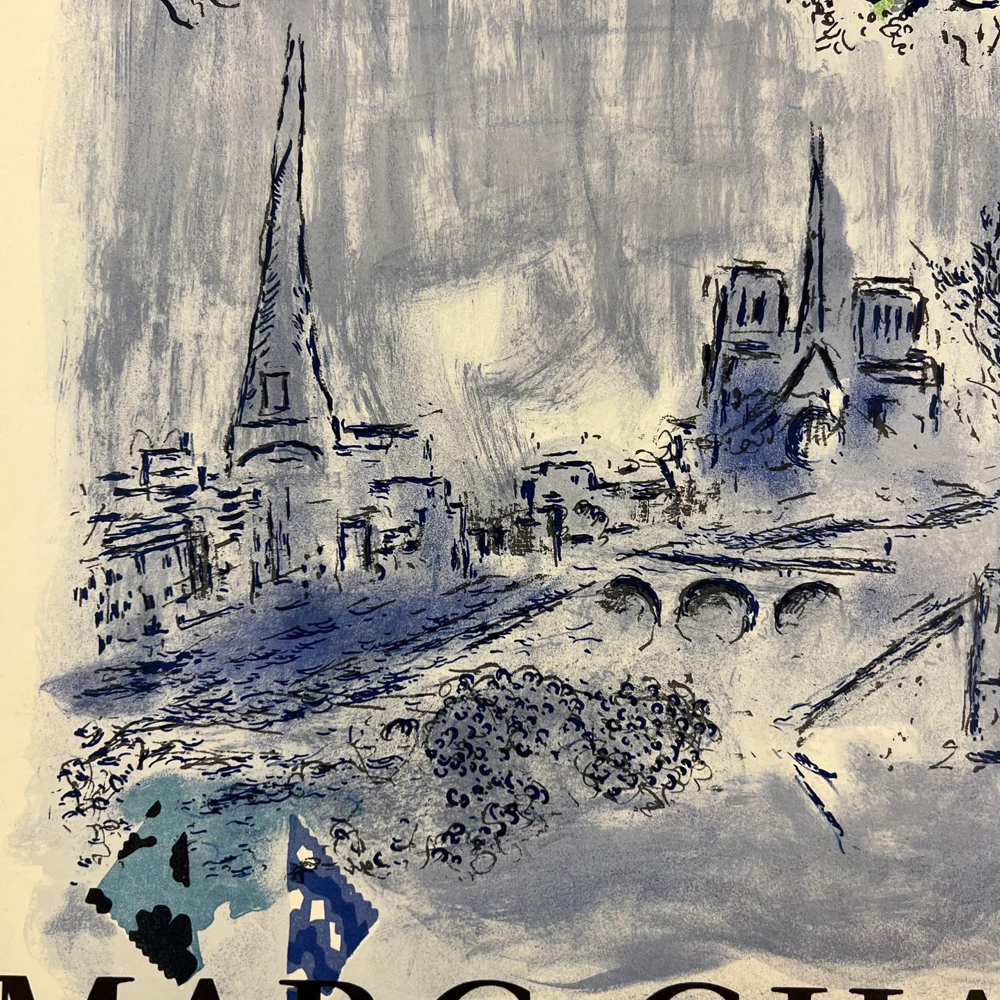 Marc Chagall “The Magician of Paris” Lithograph 1970