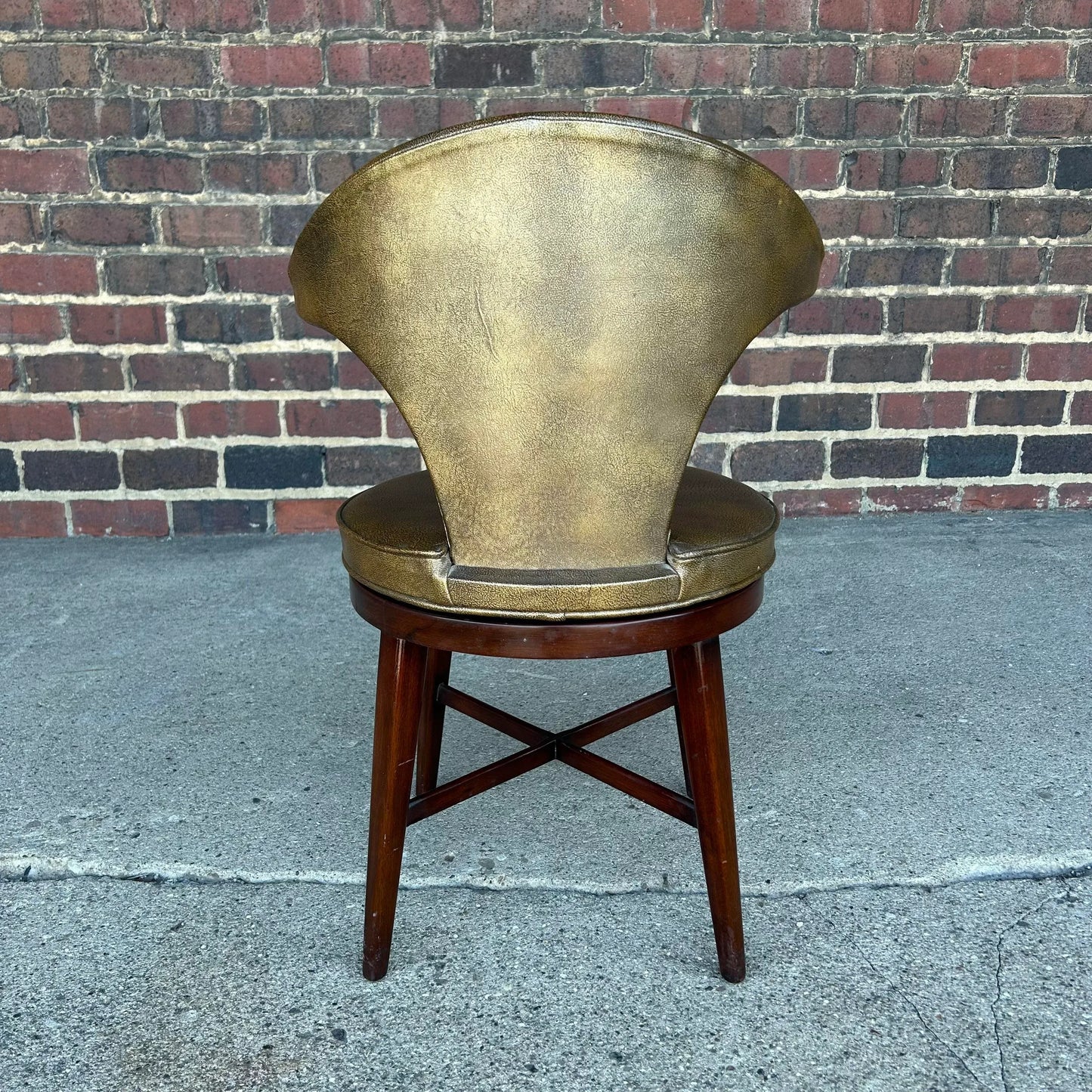 Mid Century Modern Swivel Chair Vanity Dunbar Style