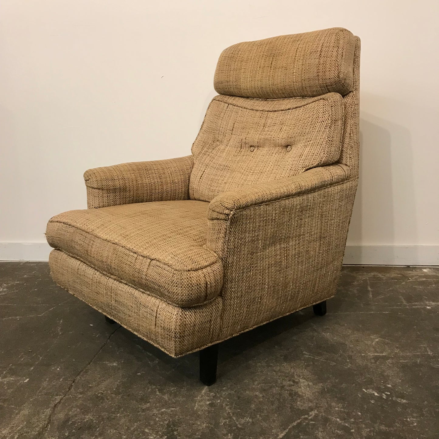 Mid-Century Modern Dunbar High Back Club Chair
