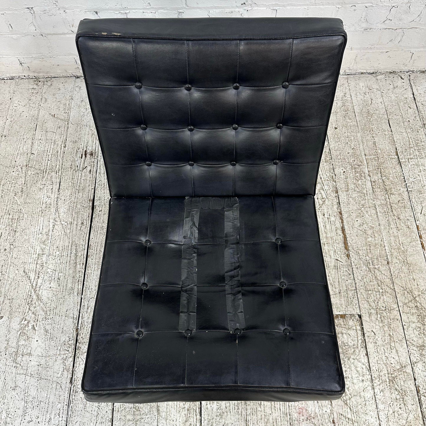 Royal Metal Black and Chrome Slipper Chair