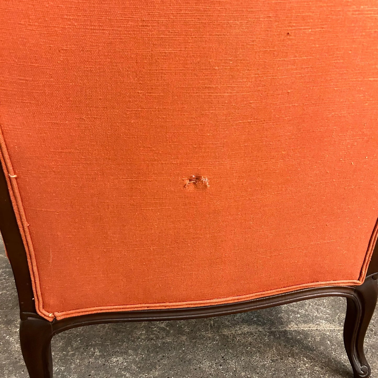 Pair of Antique Wing Back Club Chairs French Provincial