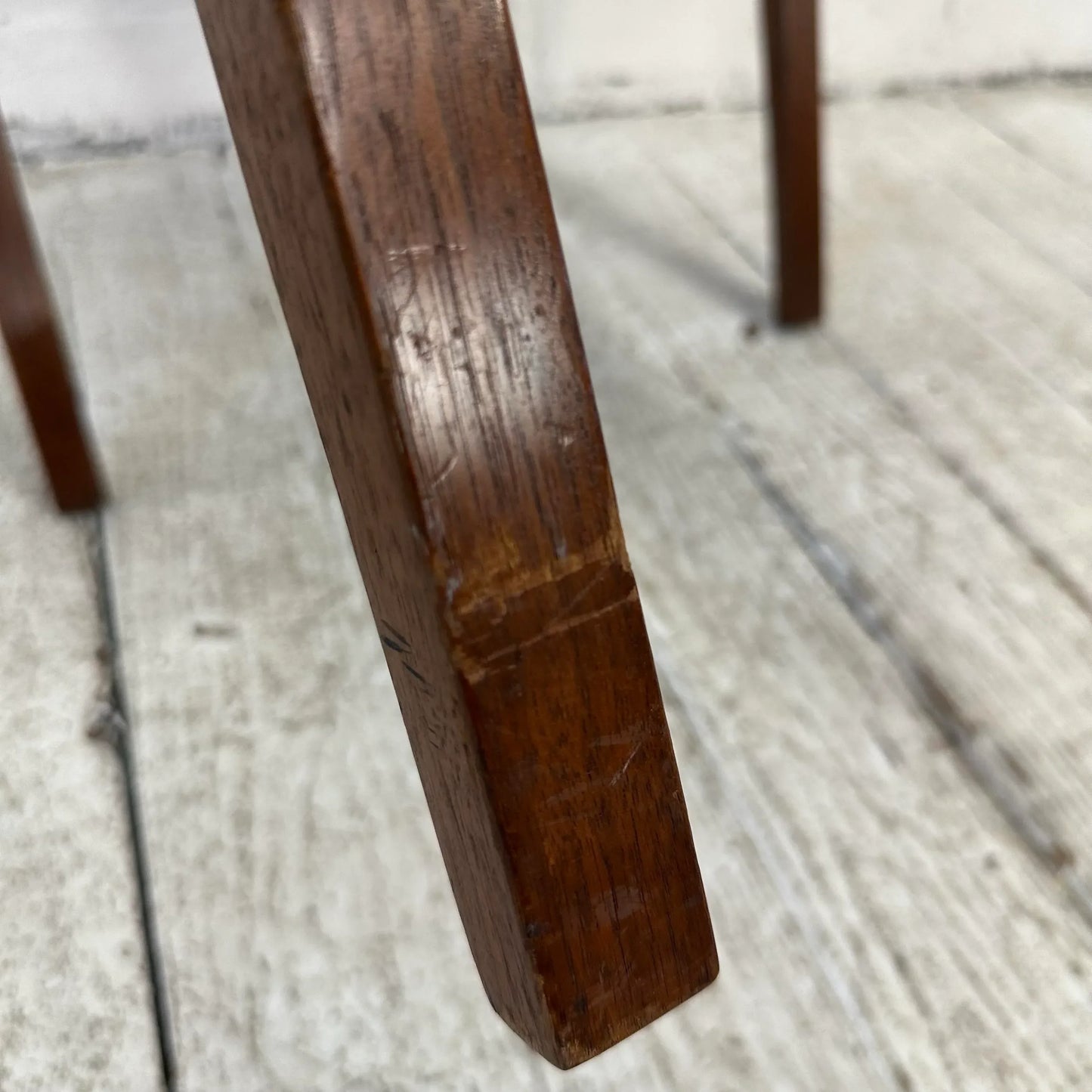 Blue Leather Dunbar Chair