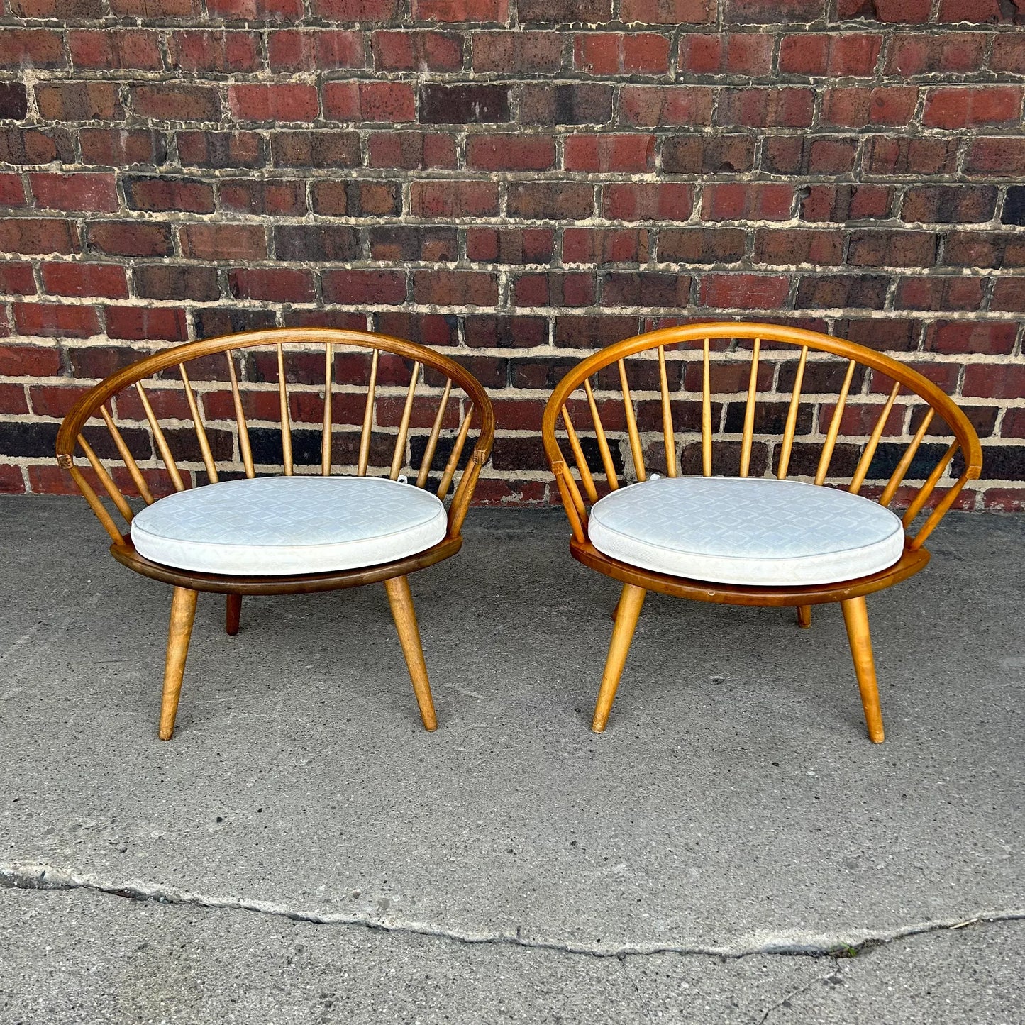 Pair of Yngve Ekstrom Arka Lounge Chairs