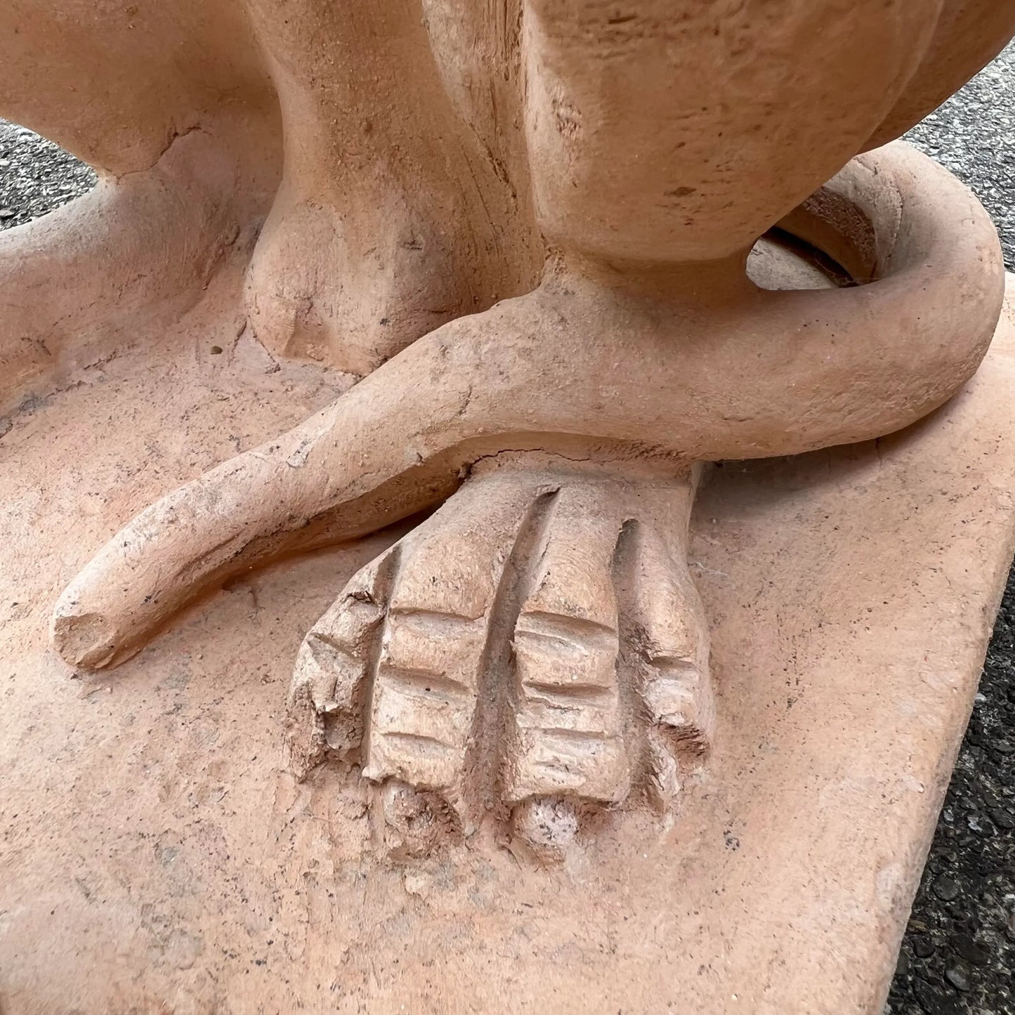 Pair of Italian Terracotta Greyhound Statues