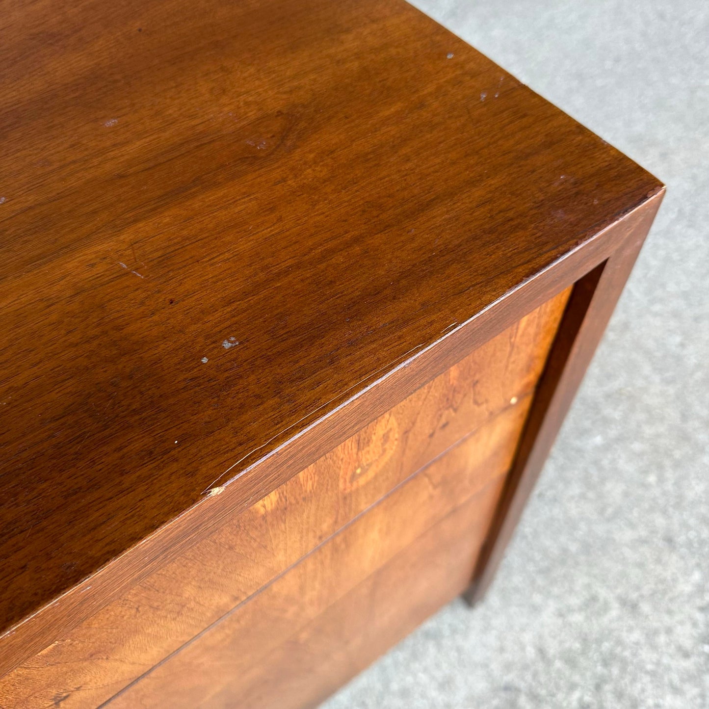 Milo Baughman for Founders Walnut Dresser Mid-Century Modern