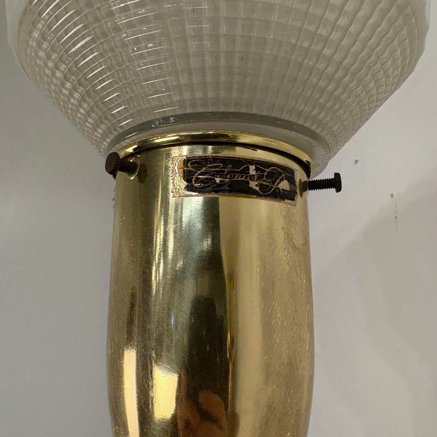 Pair of Colonial Premier Tall Brass and Marble Candelabra Style Table Lamps in the Style Tommi Parzinger