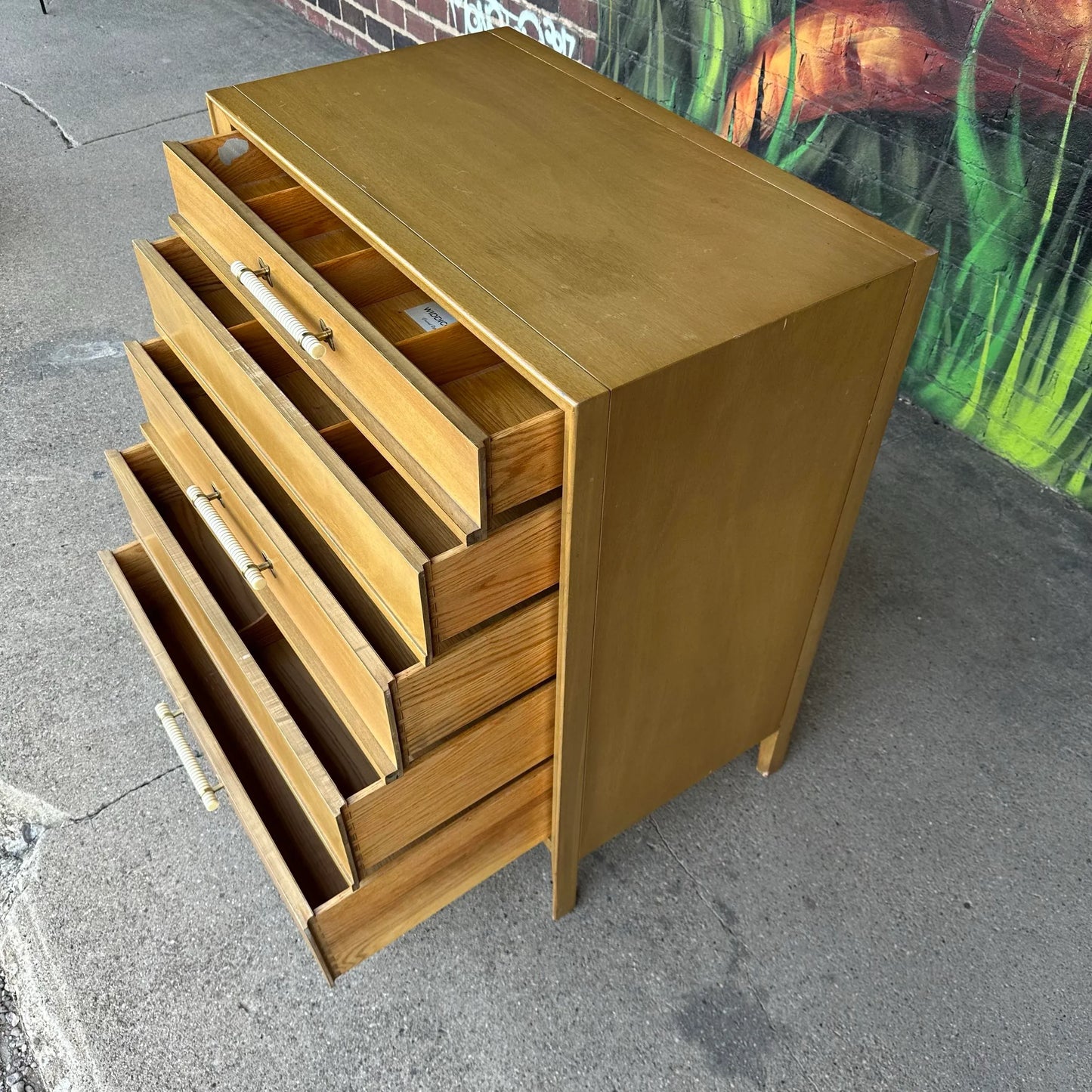 Mid-Century Modern Widdicomb Mahogany Highboy Dresser