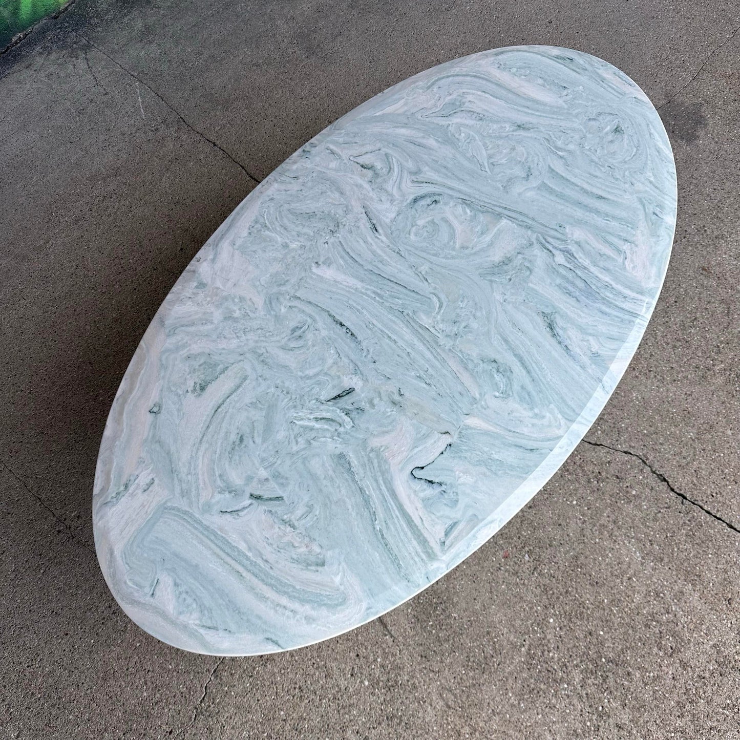 Post-Modern Cultured Marble Coffee Table