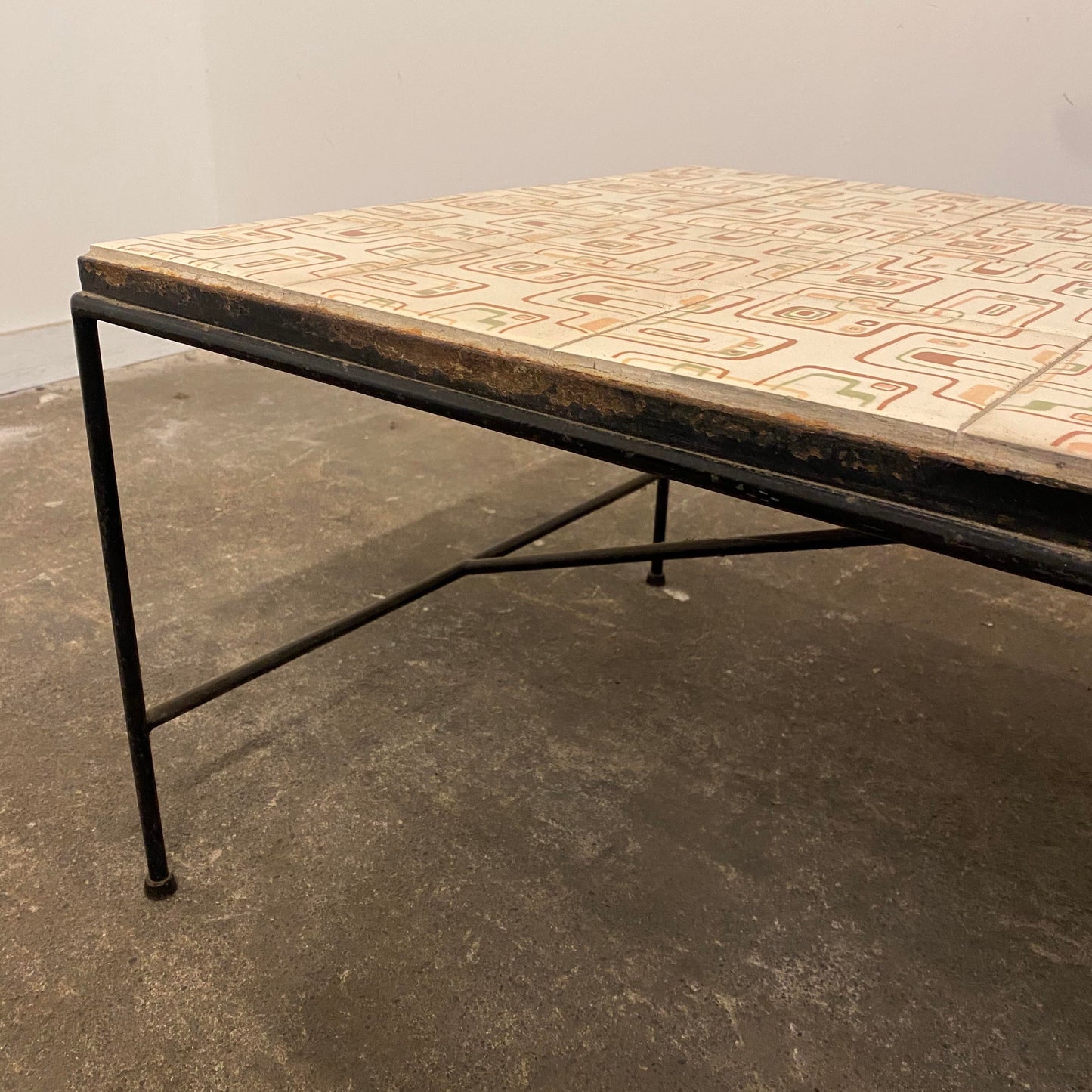 1960s Arden Riddle Tile Top Coffee Table