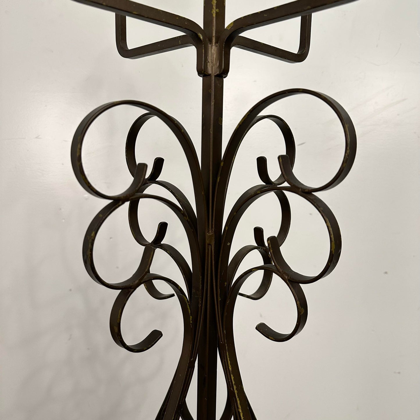 French Art Deco Wrought Iron Floor Lamp