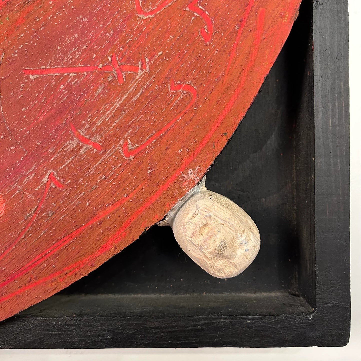 “Joe’s Doing Alright Now” J. Boomer Mixed Media Sculpture Painting 1989