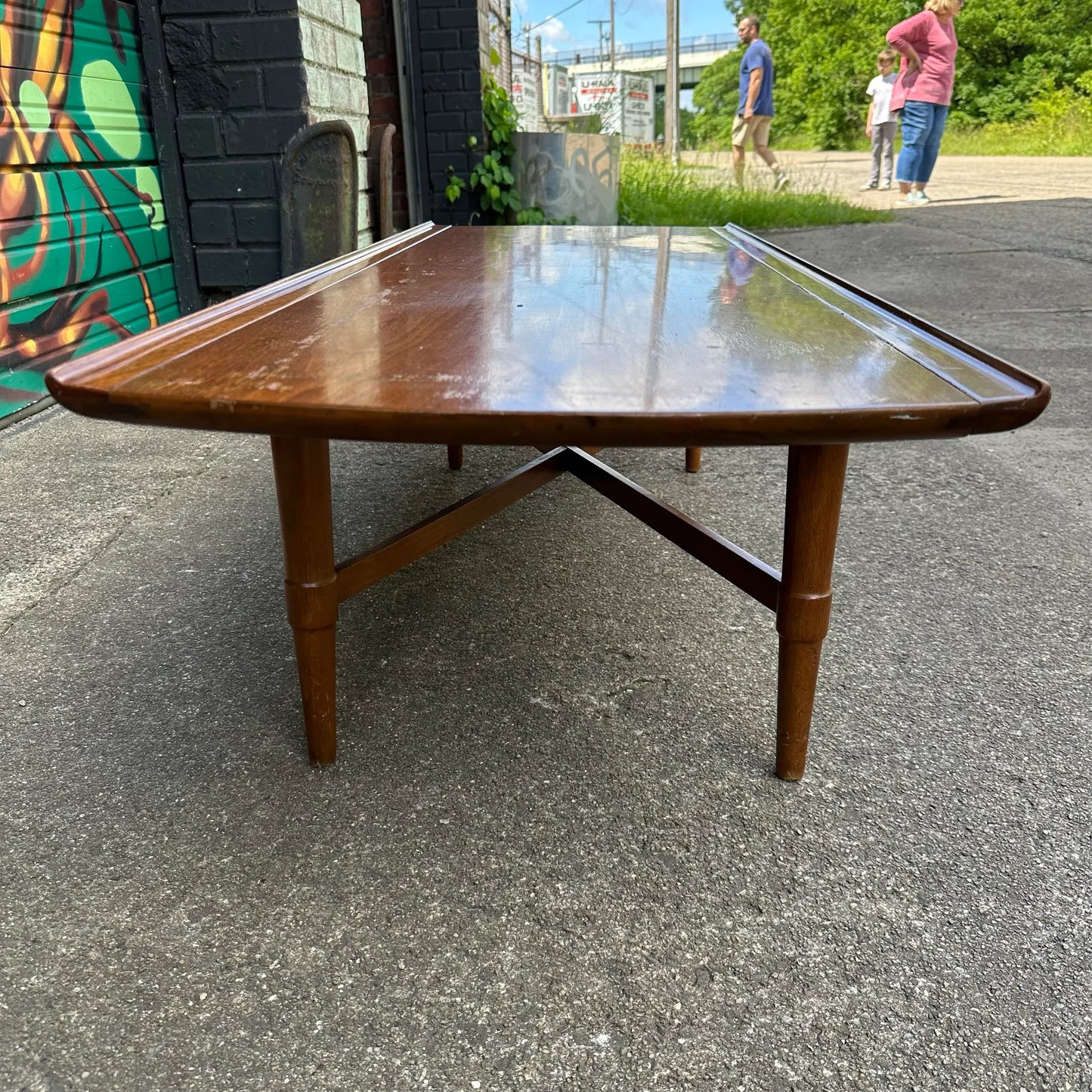 Mid Century Modern Wooden Coffee Table