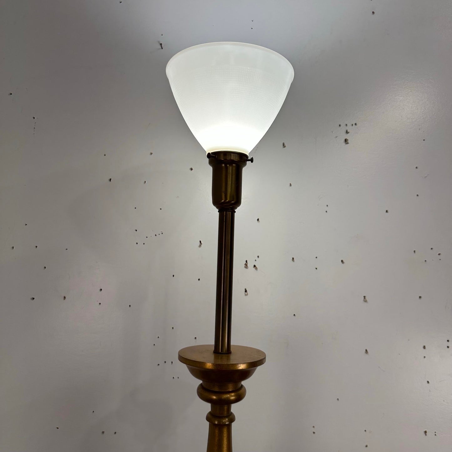 Vintage Italian Style Table Lamp Carved Giltwood Hollywood Regency